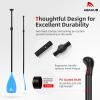 Abahub SUP Paddles - 3 Piece Adjustable Stand up Paddle - Lightweight Oar for Paddleboard, Adjustable Aluminum Alloy PU Coated Shaft 68" - 84", Blue Plastic Nylon Blade view 3