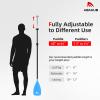 Abahub SUP Paddles - 3 Piece Adjustable Stand up Paddle - Lightweight Oar for Paddleboard, Adjustable Aluminum Alloy PU Coated Shaft 68" - 84", Blue Plastic Nylon Blade view 4