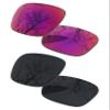 2 Pair Polarized Lens Replacement for Oakley Holbrook Black&Midnight Sun view 1