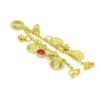 Honbay Indian Nose Ring with Chain Fake Nose Ring Non Piercing Belly Dance Nose Chain with Bells and Coin Ornaments view 3