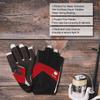 FitsT4 Sports Kayaking Gloves 3/4 or Full Finger Padded Palm Fingerless Gloves for Men Women Youth Perfect for Sailing Paddling Canoeing Boating Workout Rowing SUP and Other Water Sports view 3