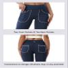 BUBBLELIME 29"/31"/33"/35" 4 Styles Women's High Waist Bootcut Yoga Pants - Out Pockets_DARKNAVY XS-29 Inseam view 4
