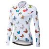 Cycling Long Sleeve Jersey Women's Mountain Bike Jersey Shirts Road Bicycle Clothing MTB Tops Butterfly Size L view 1