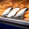 Future Fins DHD Honeycomb Large Tri Fin Set - Black/White view 3