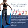 A AZURELIFE Resistance Bands,Professional Long Non-Latex Elastic Stretch Bands,Exercise Bands for Physical Therapy, Yoga, Pilates, Rehab, at-Home or The Gym Workouts, Strength Training view 2