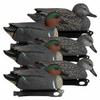 Hardcore Waterfowl Rugged Series Green-Winged Teal Floater Decoys - 6 Pack - 3 Drakes and 3 Hens view 1