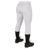 Champro Fireball Low-Rise Knicker-Style Fastpitch Softball Pants in Solid Color with Reinforced Knees, White, x-Large view 3