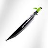 Tactical Master 28 Inch Fixed Blade Machete with 3 Matching Utility Blades Set for Outdoor Activities Display and Gift - Green view 4