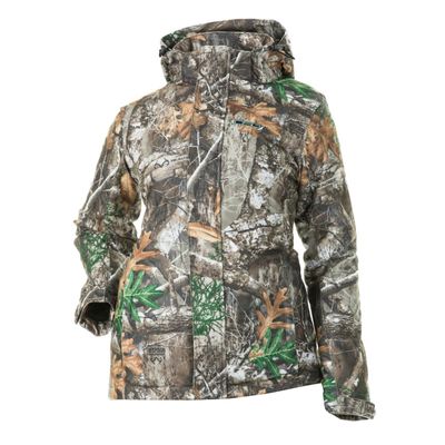 DSG Outerwear Womens Addie Hunting Jacket (US, Alpha, 3X-Large, Regular, Regular, Realtree Edge)