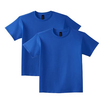 Gildan Unisex Child Ultra Cotton T-shirt, Style G2000b, Multipack, Royal, X-Small US
