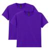 Gildan unisex child Gildan Youth Heavy Cotton T-shirt, Style G5000b, 2-pack T Shirt, Purple, X-Small US view 1