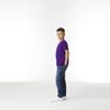 Gildan unisex child Gildan Youth Heavy Cotton T-shirt, Style G5000b, 2-pack T Shirt, Purple, X-Small US view 3