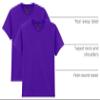 Gildan unisex child Gildan Youth Heavy Cotton T-shirt, Style G5000b, 2-pack T Shirt, Purple, X-Small US view 4