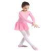 Alvivi Kids Girls Long Sleeve Ballet Dance Tutu Dress Gymnastics Leotard Skirt Ballerina Dancewear Costumes Pink 2-3 view 3