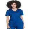 Cherokee Scrubs for Women Tuckable V-Neck O.R. Scrub Top with Chest Pocket,Soft Stretch,Easy Care Medical Uniform - WW657, L, Royal view 1