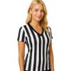 Murray Sporting Goods Women's Referee Shirt | Women's V-Neck Officials Jersey, Halloween Costume, or Waitress Uniform (Large) view 1
