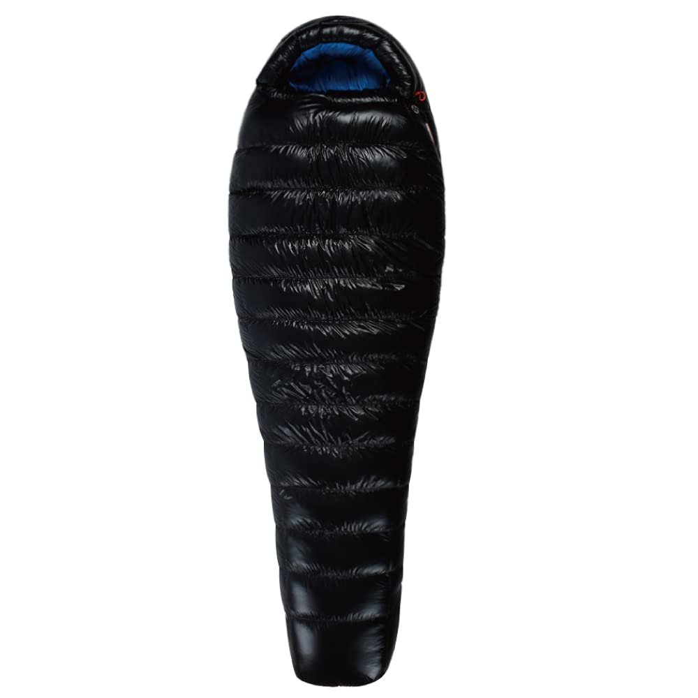 AEGISMAX G5 Series -30 Degree 800FP Goose Down Sleeping Bag Ultralight Down Sleeping Bag for Camping and Backpacking for Men & Women (Black, Lengtnen)