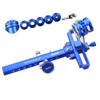 MILAEM Archery Compound Bow Sight Kit 37/45 Degree Hooded Peep Sight 8X Magnification Optical Fiber Pin Scope Sight (45 Degree Blue, 8X) view 1