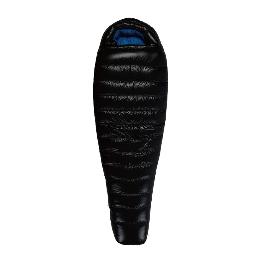 AEGISMAX D2 Series -5 Degree 650FP Duck Down Sleeping Bag Ultralight Down Sleeping Bag for Camping and Backpacking for Men & Women (Black, Regular)