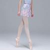 118143014 Baiwu Wrap Short Ballet Skirt Floral Printing Chiffon Dance Skirt (M, Purple) view 3