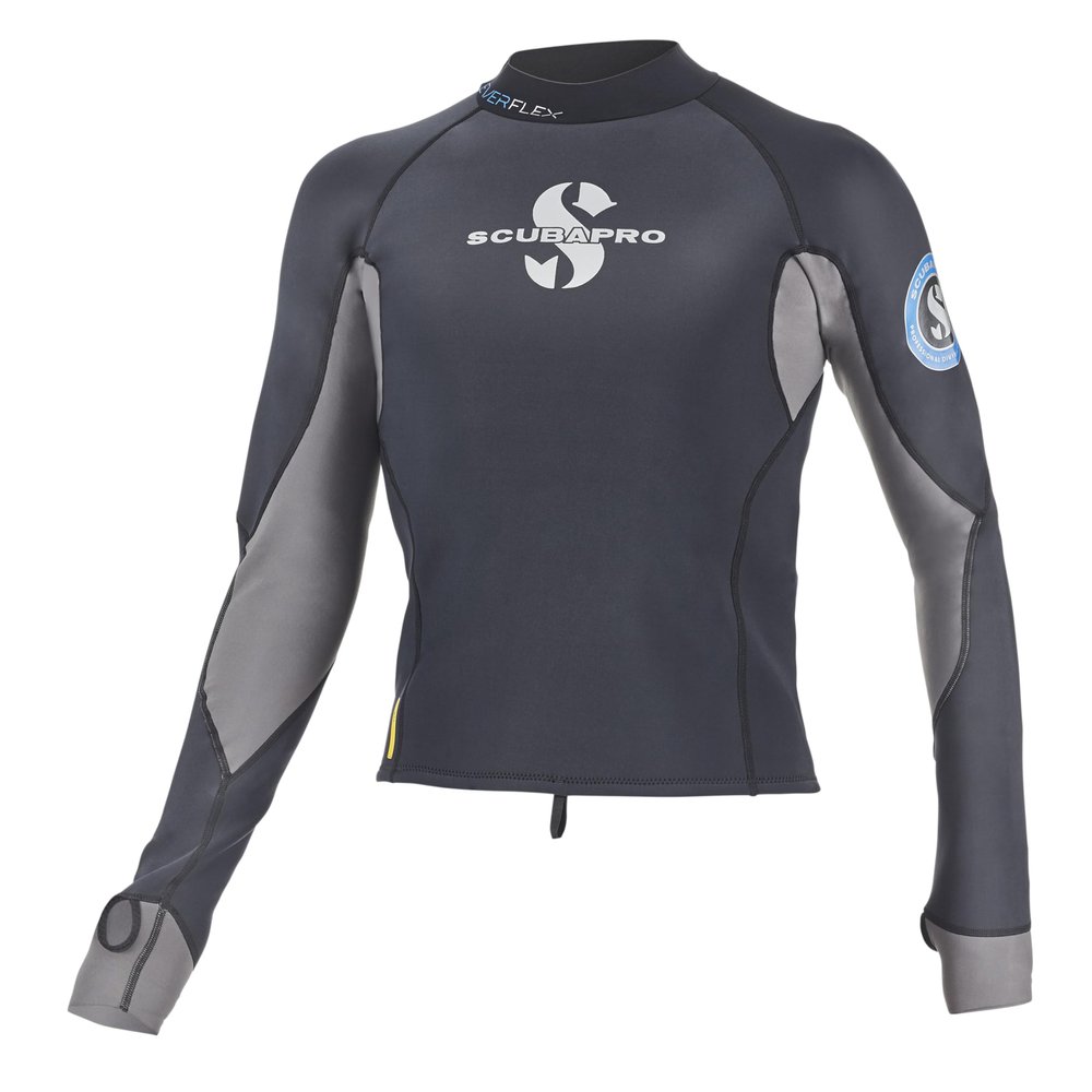 SCUBAPRO Men's Everflex 1.5 Long-Sleeve Top, Large, Black