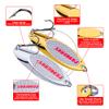 PROBEROS Fishing Spoons Lures Bass Baits Jigging Bait Tackle with Treble Hooks Hard Metal Spoon Fishing Lure Weight Pick 10 Pcs/Pack 0.63oz Gold view 4