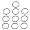 Auspichoice Marine Grade 316 Stainless Steel Key Ring Key Chain Heavy Duty Keychain Split Ring Connector for Scuba Gear BCD Attachment (FLAT 25mmx10) view 1