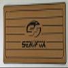 JZ Marine Boat Helm Station EVA Brown Teak Pad with Seafox Logo 16" x 39" x 1/2" view 1