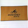 JZ Boat Helm Station EVA Brushed Brown Pad W/Monterey Boats Logo 16" x 39" x 1/2" view 1