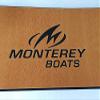 JZ Boat Helm Station EVA Brushed Brown Pad W/Monterey Boats Logo 16" x 39" x 1/2" view 3