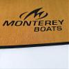 JZ Boat Helm Station EVA Brushed Brown Pad W/Monterey Boats Logo 16" x 39" x 1/2" view 4