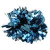 Danzcue 6 Inches Metallic Cheerleading Pom Pom with Baton Handle Pack of 2 (One Size, Navy) view 1
