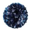 Danzcue 6 Inches Metallic Cheerleading Pom Pom with Baton Handle Pack of 2 (One Size, Navy) view 2