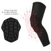 Knee Pads Compression Leg Sleeve Knee Sleeve for All Sports Wrestling Protector Gear, 1 Pair of Knee Paded(Black_2 Pack, Small) view 3