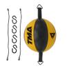 TMA Cow Hide Leather Double End Speed Ball Boxing Floor to Ceiling Punch Bag (Yellow) view 1