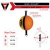 TMA Cow Hide Leather Double End Speed Ball Boxing Floor to Ceiling Punch Bag (Yellow) view 3