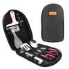 DoMyfit Camp Kitchen Utensil Organizer Travel Set,Portable 8 Piece BBQ Camping Cookware Utensils Travel Kit with Water Resistant Case view 1