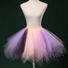 Womens Peach Lavender Black Tutu Layered Tulle Petticoat view 3