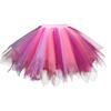 Womens Coral Fuchsia Plus Size Puffy Tutu Layered Tulle Petticoat Skirt for Party view 1
