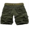 AKARMY Men's Lightweight Multi Pocket Cotton Casual Cargo Shorts,Outdoor Twill Camo Shorts with Zipper Pockets(No Belt) 038 ArmyGreen view 3