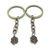 5 Items Keychain Keyring Key Tags Chains Rings Jewelry Bag Charms AA442 Lucky Clover Leaf view 1