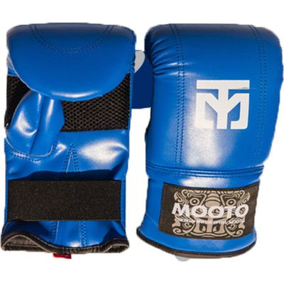 MOOTO MMA Glove TG-1 Black,Blue,Pink 3 Color Free Size TKD Martial Arts Kick Boxing (Blue)