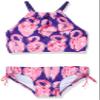 Kanu Surf Girls' Toddler Hallie Flamingo Halter Tankini Beach Sport 2-Piece Swimsuit, Purple, 3T view 1