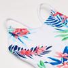 Kanu Surf Girls' Daisy Beach Sport 1-Piece Swimsuit, Leonie Floral White, 4 view 3