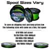 Reaction Tackle Braided Fishing Line - 8 Strand Hi Vis Yellow 200LB 500yd view 2