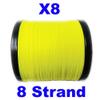 Reaction Tackle Braided Fishing Line - 8 Strand Hi Vis Yellow 200LB 500yd view 4