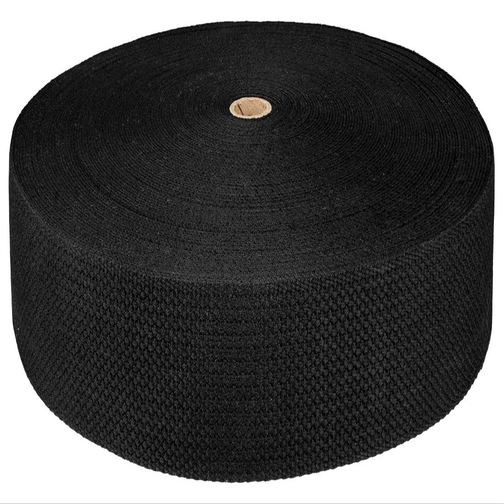 Country Brook Design 2 Inch Black Acrylic Webbing Closeout, 5 Yards