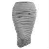 MBJ WB1147 Womens Elegant High Waist Pencil Skirt with Side Shirring S HDG view 1