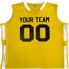 Custom Basketball Jersey Old School Style Gold and White Adult Small view 3