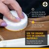 SneakERASERS Instant Sneaker Cleaner Sponge, Effective Shoe Cleaning for White Sneakers, Tennis Shoes - Pre-Moistened, Portable Shoe Cleaner, Perfect for Smooth Soles and Midsoles, 5 Pack view 2